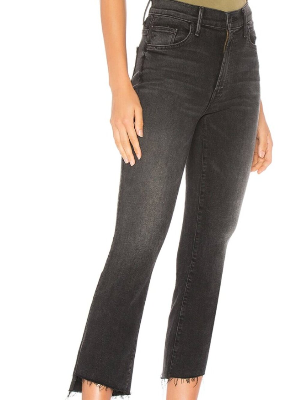 Mother Insider Crop Step Fray Night Hawk